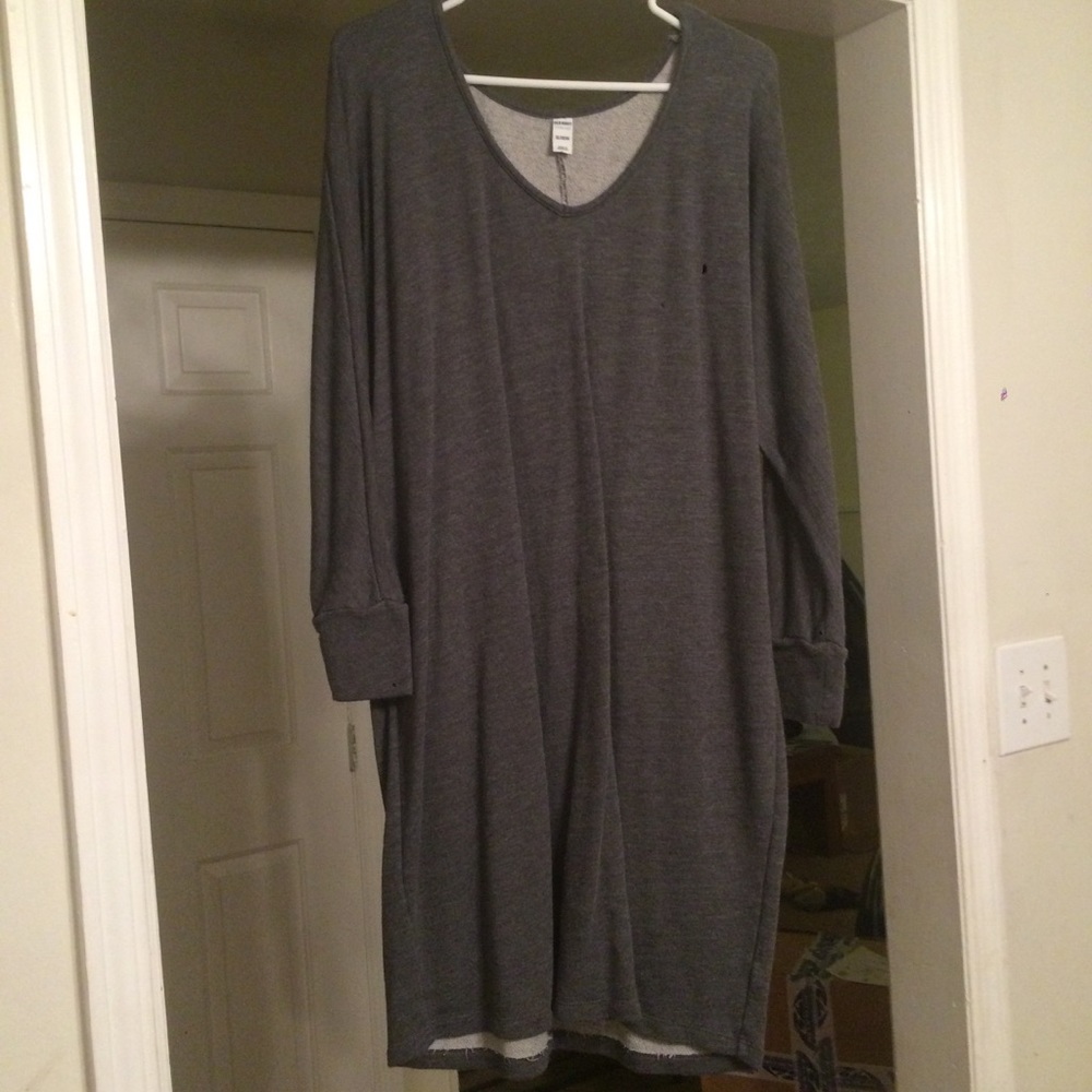 Charcoal Sweater Dress
